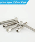 Hex Socket Head Cap Screws Set M8 X 20mm 25mm 30mm 35mm 40mm Stainless Steel 304 Fully Threaded with Allen Drive Bright Finish