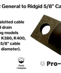 Universal General To Ridgid Drain Cleaner Adapter For Slotted Cable Ends Converts General Ends To Fit Ridgid Models K40 K50