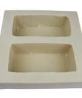 Veneer Stone Rubber Molds For Concrete Old World Brick Pavers, Two Brick Mold Each 9x4x3 Inch, Recycled Material