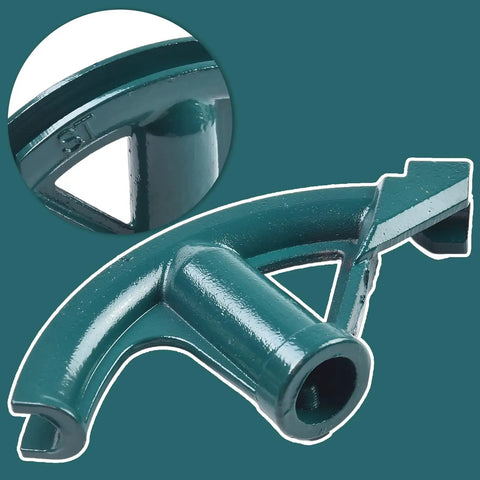 Durable Manual Pipe Bender Tool With Steel Construction For Accurate Bending Of Copper And Aluminum Tubes head close-up.