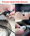 10-piece precision pick and hook set for automotive oil seals and O-rings; metal hooks with black handles.