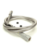 68 Inch Flexible Stainless Steel Hose with Gray Handle for Commercial Kitchens Heavy Duty Water Supply Replacement Part Built to Last Easy Install and Flexible Reach for Easy Cleaning and Reliable Performance