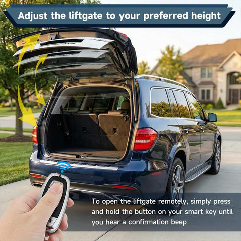 Mercedes-Benz Electric Liftgate Struts Power Tailgate Lift Support Actuator demonstration