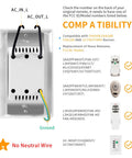 Compatibility list for Universal Ceiling Fan Remote Control Replacement For Harbor Breeze, includes model UC9050T