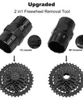 Bike Cassette Removal Tool With Chain Whip And 2 In 1 Freewheel Remover Pedal Wrench And Sprocket Remover for bike repair