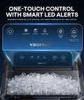 Sweet Crunchy Nugget Ice Maker For Countertop Whips Up Thirty Five Pounds Soft Chewable Pellet Ice Daily with LED controls.