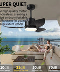 Cool Modern Black Ceiling Fan With Lights And Remote For Indoor And Outdoor Use 38 Inches Ideal For Patios Living Rooms Bedrooms