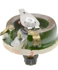 Pro Grade 100W 100 Ohm Ceramic Rheostat With Sliding Disk Adjustable Wirewound Power Resistor for Variable Control