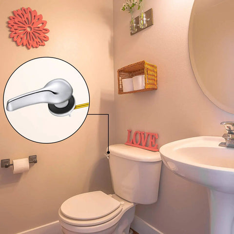 Universal 2 Inch Toilet Flapper Replacement Kit With Lever Handle Flapper And Stainless Steel Chain 4 Pack Black Fits American Standard Toilets No Sweat Easy Install Adjustable 2 Inch Fit For Bathroom Lavatory