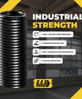 Heavy Duty Commercial Garage Door Torsion Spring Replacement Right Side Black Cone, E Coated, 0.262 wire, industrial strength.