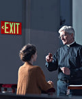 Photoluminescent Aluminum Exit Sign With Adhesive Backing Glow In The Dark Red Non Electrical Exit Light 12x7 Inches