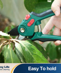 Two Pack Garden Pruning Shears For Quick Clean Cuts And Smooth Trim Of Branches Shrubs And Roses Heavy Duty Handheld