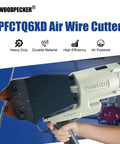 Heavy Duty Air Wire Cutter Knocks Out Up To Six Millimeter Steel Cable And Barbed Wire With Rock Solid Forged Blades designed for smooth cuts.