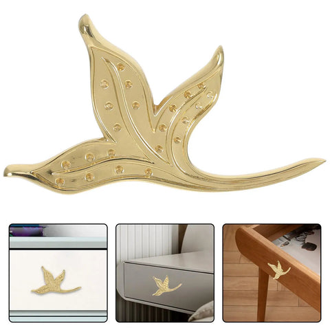 Close-up of brass leaf drawer pulls for cabinets and dressers dope vintage style cabinet handles for wardrobes and kitchen cupboards easy