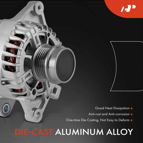 Die-cast aluminum alloy alternator with groove pulley, Premium 12V 115A Alternator For Toyota Corolla 2014-2019 1.8L