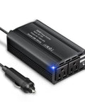300W power inverter car adapter with dual USB ports designed to keep your gear juiced while you cruise down the pavement.