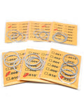 Barrel Shim Kit For.338 Lapua And.300BLK With 3/4x24, M18x1 And M18x1.5 Threaded Patterns, showing multiple shim sizes.
