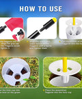 Assembly steps for Backyard Golf Flagstick Set With Hole Cup And Double Sided Numbered Flags 3 Foot Mini Putting Green For Yard Practice