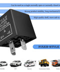 Universal 3 Pin CF13 Flasher Relay for Turn Signals, 12V LED Blinkers, plug and play replacement to fix hyper flash issues