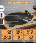 Digital Turntable Stylus Tracking Force Gauge For Vinyl Enthusiasts, Precise Cartridge Pressure Scale With Digital Readout To Protect Records, Improve Sound, And Fine Tune Your Tonearm Setup on turntable with battery and case