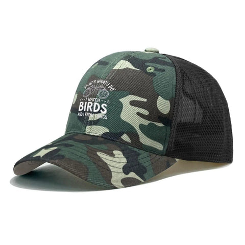 Womens Camouflage Trucker Hat With Adjustable Back Snapback Baseball Cap For Running And Everyday Wear Washed Distressed Low Profile Style