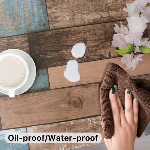 Faux Wood Peel And Stick Wallpaper For DIY Projects, Wood Grain Vinyl Self Adhesive Contact Paper, Waterproof And Removable