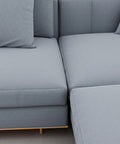Close-up of Two Pack Couch Clip Interlock Brackets for Sectional Sofas, showing sofa connection detail, easy sofa setup
