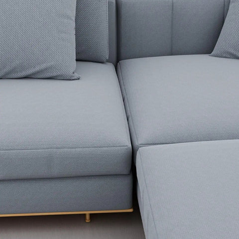 Close-up of Two Pack Couch Clip Interlock Brackets for Sectional Sofas, showing sofa connection detail, easy sofa setup