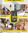 Laser Distance Meter With Dual Bubble Levels And Backlit LCD, Ultra Accurate Measuring Tool For Distance, Area And Volume, Pythagorean Mode, 165 Ft Range, Switchable Units M In Ft, Easy Readouts for home design, wood-working, decoration