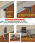 Image showing magnetic switch installation for 36 Inch Slim Indoor Air Curtain FM-1209T Delivers 1100 CFM Of Power With Quiet Operation.