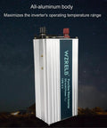 Solid 1000 Watt Pure Sine Wave Inverter Yanks Quick 48 V DC And Turns It Into Smooth 110 120 V AC with all-aluminum body