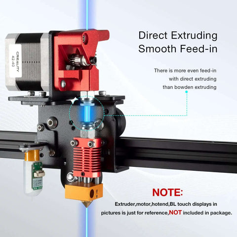 Direct Drive Upgrade Bracket Kit For Ender 3 V2 Pro And Ender 3, Also Fits Voxelab Aquila 3D Printer, image showing assembly of direct extruder.