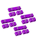 Purple Aluminum Alloy 4 Pack 8mm Spark Plug Wire Separator Loom Clamps For Cars Engine Wire Organizer Keeps Wires In Place