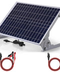 12V 30W Solar Battery Charger Maintainer With UltraSmart MPPT Controller Weatherproof 30W Solar Panel Kit adjustable bracket
