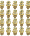 Straight Hydraulic Grease Fitting Assortment Kit With Brass 6mm X 1mm Male Threads Zerk Nipples Nozzles Fittings For Excavators And Heavy Equipment 20 Pcs