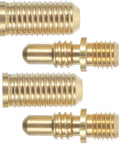 Heavy Duty Copper Billiard Cue Joint Screws 2 Sets Built Like A Tank showing four precision threaded screw connectors.