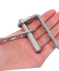 Self Closing Stainless Steel Swing Door Hinge For Double Doors And Cabinets, Heavy Duty, Rust Resistant, Bidirectional Self Return For Saloon Doors, Bar And Kitchen Passages, Durable And Easy Install held in hand