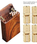 Solid Copper Barrel Hinges 4 Pack 8x18 Mm 180 Degree Cabinet Hinge next to wooden box with brass hinges displayed