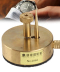 DIY Friendly Hairspring Support Stand For Watches Pro Grade Alloy Watch Repair Tool with gold finish and labeling