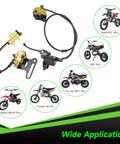 Pit Bike Front Brake And 12mm Rear Hydraulic Disc Caliper Assembly for SSR 125cc 110cc Tao Tao Coolster Roketa X Pro visible parts.