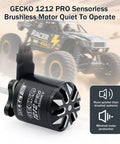1212Pro 3500KV Brushless RC Motor for 1/18 and 1/24 Crawlers Like TRX4M HPI Venture18 and CR18 Upgrades in front of RC truck