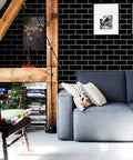 Dope Brick Pattern Peel And Stick Wallpaper Vinyl Roll Self Adhesive For Kitchen Subway Plaid Modern Tile Look Removable 393x17.7"