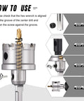 Heavy Duty Tungsten Carbide Tct Hole Saw Beast That Chews Through Stainless Steel And Titanium quick cut installation guide image.