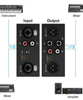 Ground Loop Noise Isolator For XLR TRS RCA 3.5mm Audio Interfaces, diagram showing input-output connections to audio devices.