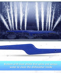 Upgrade Dishwasher Lower Spray Arm Replacement for Frigidaire and Kenmore models showing blue spray arm with water jets
