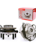 Front Wheel Bearing Hub Assembly For 2006-2008 Dodge Ram 1500 4 Wheel ABS 5 Lug Crew Cab And Standard Cab Front Left And Right Pair Set Of 2 OE Quality Ready To Roll package and hub unit shown