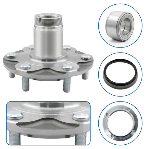 Front Wheel Hub Bearing Kit 710571 for Sequoia, Tundra, 4Runner 1996-2007 2WD and 1999-2004 Tacoma Prerunner, non-ABS