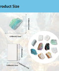 Product size details for Mohs Hardness Test Kit With Ten Mineral Specimens And One Unglazed Porcelain Streak Plate For Geology Study
