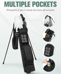 Ultra Lightweight Stand Golf Bag For Men And Women Holds Seven To Eight Clubs Two Way Divider System Built In Cooler Pocket