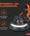 Electric Drywall Sander With Dust Collector Bag And Vacuum Attachment Pro Grade DIY Power Tool showing LED illumination